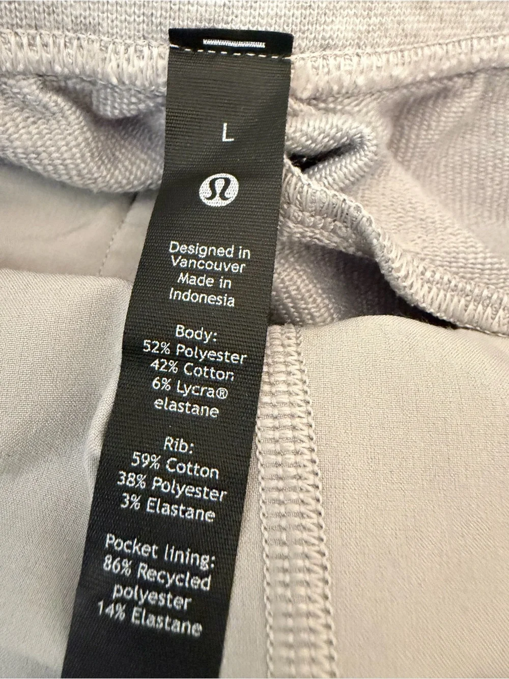 Lululemon city sweat joggers size large